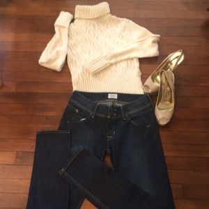 Hudson Collin Flap Skinny Low Rise Jeans (Sz 27)